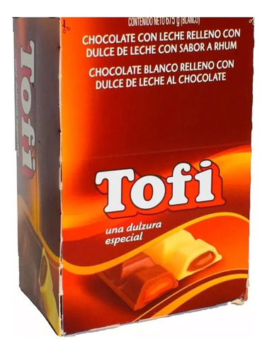 Chocolate Negro Tofi Relleno Con Ddl (x 25 Unidades)