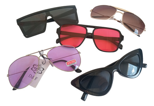 Lentes Gafas Sol Hombre Mujer X Mayor 10 Unidades+ Fundas