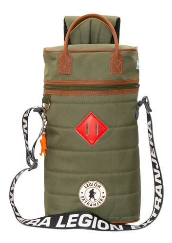 Mochila Matera Pampa Rambo Rap Militar Color Verde musgo