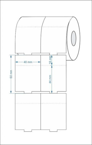 Etiqueta Tag 40x60 Adesiva 32 Metros 12 Rolos + 6 Ribbons