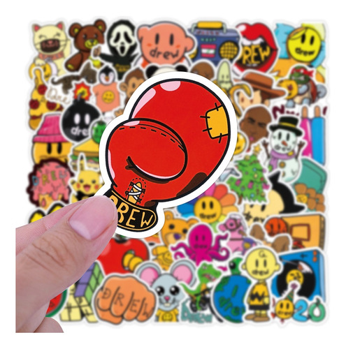 Drew Stickers Justin Bieber 104 Calcomanias De Pvc Vs Agua