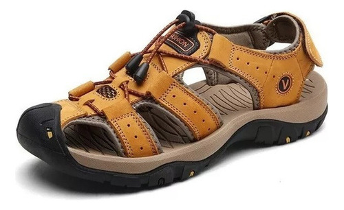 Xc Zapatos Cuero Genuino For Hombres, Sandalias Gran Tamaño