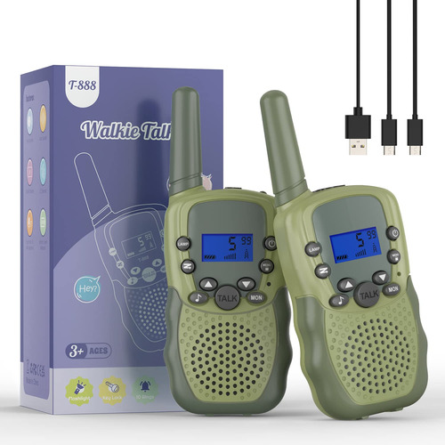 Walkie Talkies Recargables Para Ninos Y Ninas, Radio Selieve