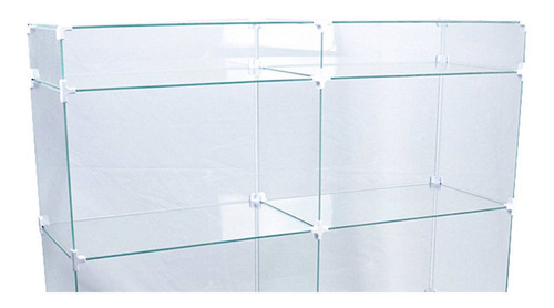 Balcao De Vidro Com Base Mdf - 1,00 X 1,10 X 0,30