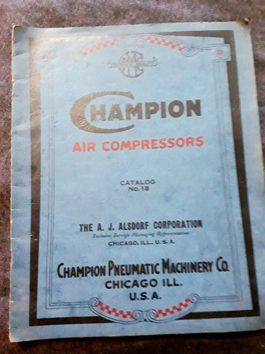 Catálogo Champion Air Compressors Compresores, Calderas, Etc