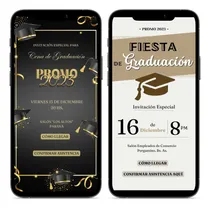 Comprar Tarjetas De Invitación Digital- Graduaciones\u002F Egresos Y Más