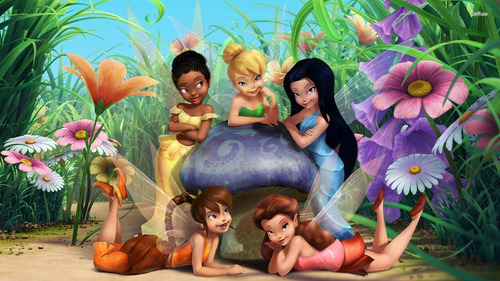 Painel Banner Festa Tinkerbell Sininho  100x60cm