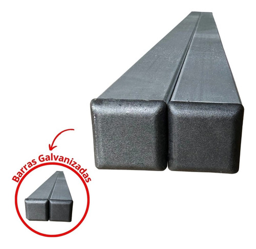 Tubo Aço Galvan Metalon 30x30 Guia De Corte 2 Peças Com 80cm