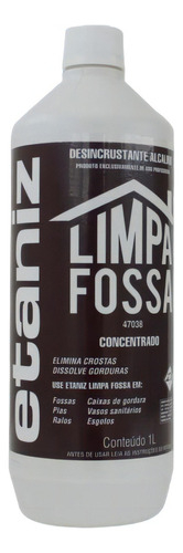 Limpa Fossa Concentrado 1 L Dissolve Gordura E Crosta Etaniz