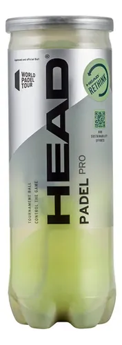 Bola De Padel Head Pro Tubo Com 3 Unidades