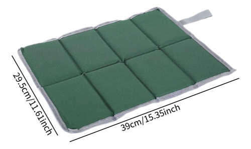 Cojín Para Acampar, Tela Oxford, Cómoda Almohadilla Verde