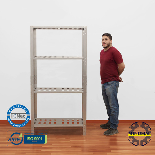 Anaquel Marimba 100% Acero Inoxidable Mindejal 90x45x180 Cm