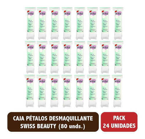 Caja De Pétalos Desmaquillante Swiss Beauty 24x80 Unds