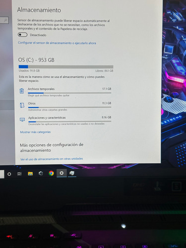 Laptop Asus Rog Strix Core I9-12900h 16ram 1tb Rtx3070 Negro (Usado)