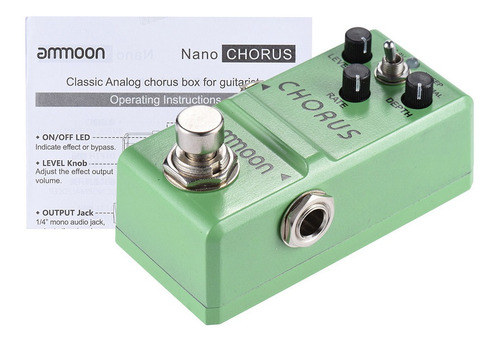 Pedal De Efectos Serie Nano Chorus Analógico Para Guitarra