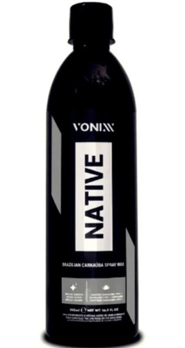 Cera Liquida Carnauba Native Wax Protetor Spray 473ml-vonixx