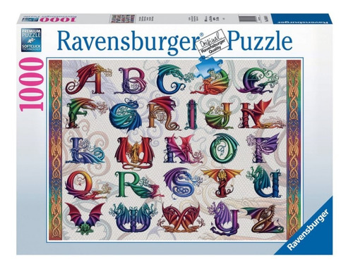 Rompecabezas Ravensburger 1000 Pzs Alfabeto De Dragon