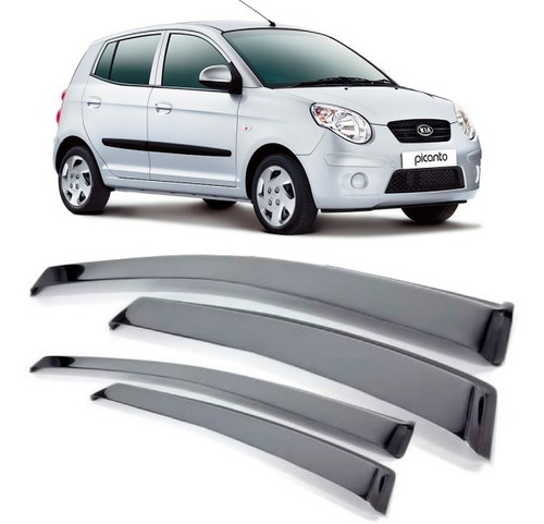 Calha Defletor Chuva Kia Picanto 2010 A 2011 4 Portas