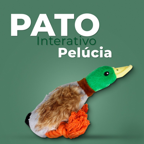 Imagem 4 de 7 de Pelúcia Pato Brinquedo Pet Crianças Caes Boneco Brincar