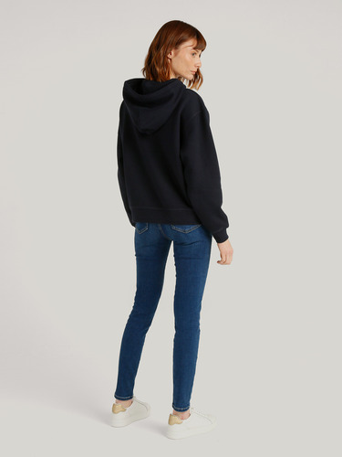 Polerón Hoodie Con Logo Bordado Azul Tommy Hilfiger