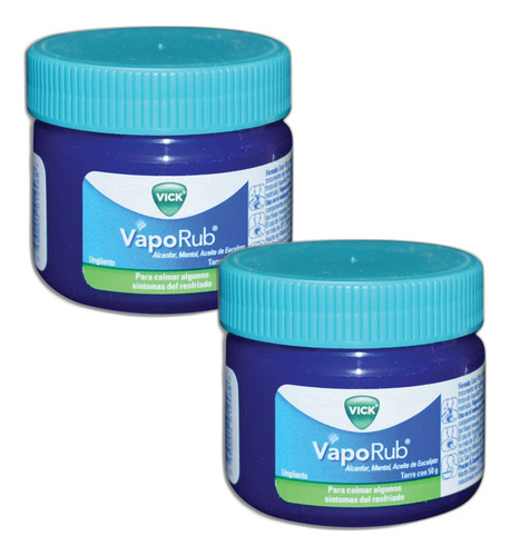 Vick Vaporub Unguento Tarro 50g Pack De 2