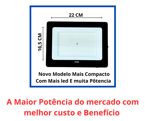Kit 15 Refletor Led Smd Holofote 1000w Prova D'água 6500k