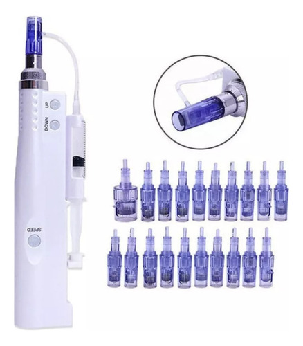 Hydra Injector Mesoterapia + 12 Needles+ A.h Antia+ 60 Hilos