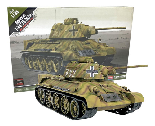 Tanque T34 alemão Academy modelo 13502, escala 1/35, La Plata