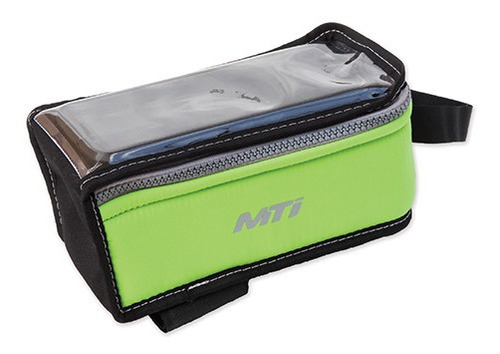 Imagen 1 de 4 de Bolso Porta Celular Bicicleta Mti Eco Boost Xl Verde - Racer
