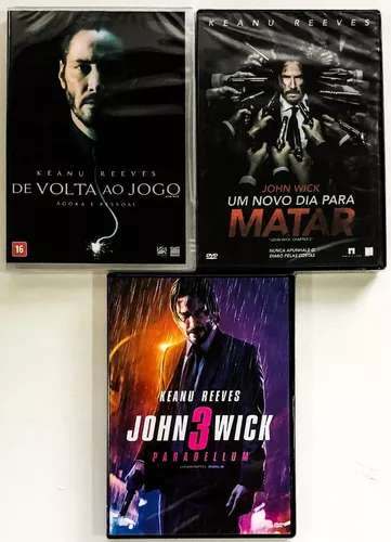 Coleção Trilogia John Wick 1, 2 e 3 Filmes em dvd em Promoção na