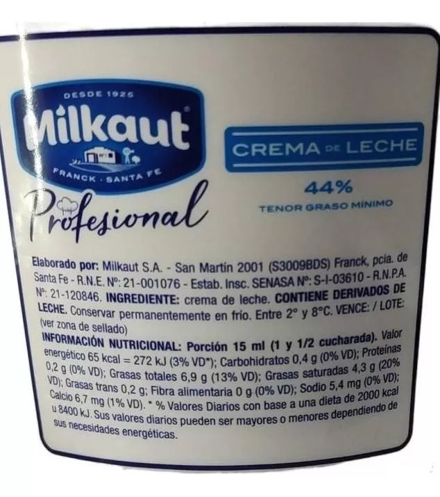 Tercera imagen para búsqueda de crema de leche milkaut