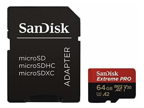 Sandisk Extreme Pro Microsdxc Uhs-i U3 A2 V30 64gb + Mryf8