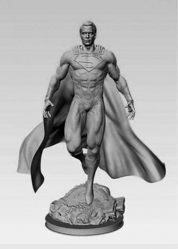 Superman Man Of Steel Kit P/armar Y Pintar Esc 1:10 13piezas