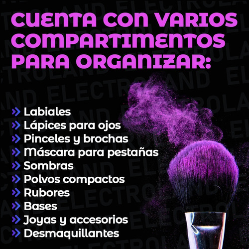 Imagen 5 de 10 de Organizador De Maquillaje Cosméticos Cajones Divisiones