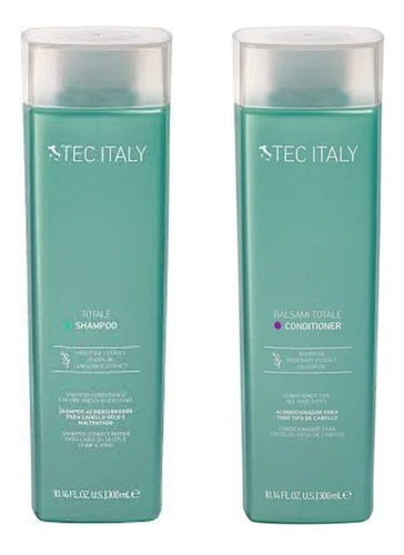 Shampoo Totale + Balsami Totale 300 Ml - Tec Italy Kit
