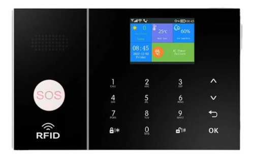 Kit De Alarma 2 Sensores Sirena Seguridad App Wifi Casa Gsm