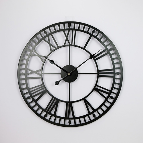 Imagen 4 de 9 de Reloj De Pared Metalico Grande Oficina Recepción Moderna