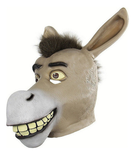 Máscara De Látex De Burro Com Boca Shrek