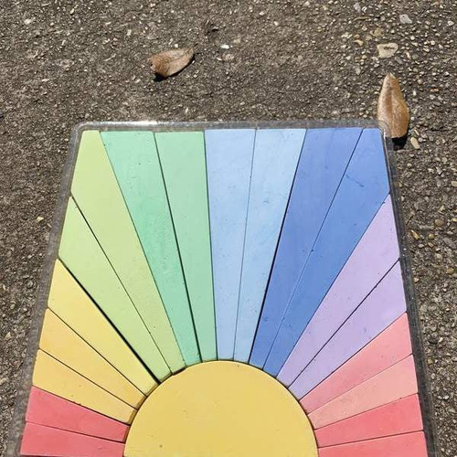 Set 20 Tiza Tizas Grande Jumbo Colores Sidewalk Chalk