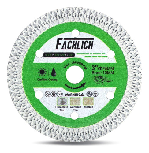 Tile Diamond Blade 3  75mm X Mesh For Cutting Ceramic H...