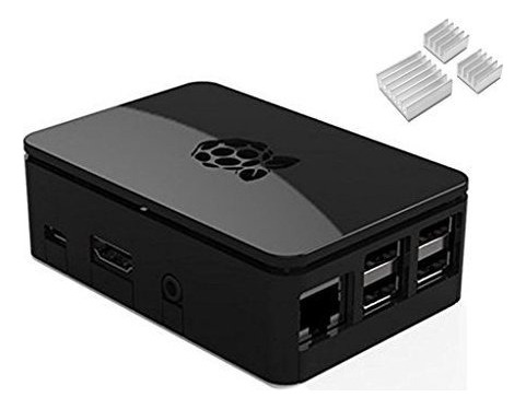 Caja De Caja Protectora Negra Para Raspberry Pi Modelo B 2 3