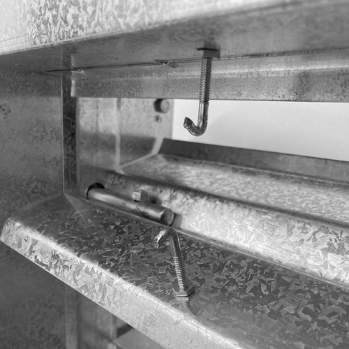 Persiana Corta Fuego 30x30 Para Amurar Con Fusible