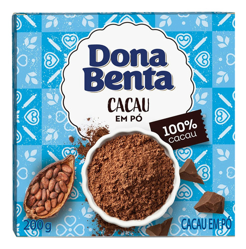 Chocolate Em Pó Dona Benta 100% Cacau 200g