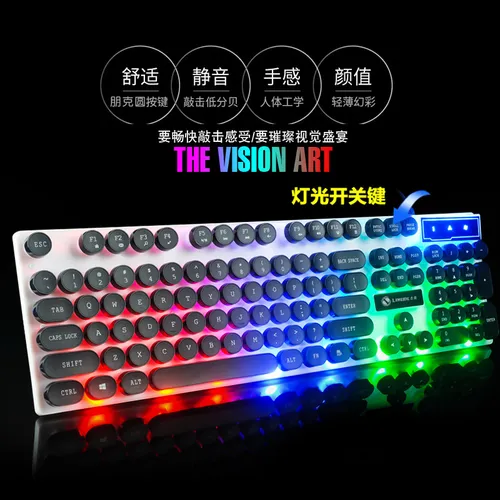 Teclado Retro Punk Blanco Limeide Tx30 Edición Punk