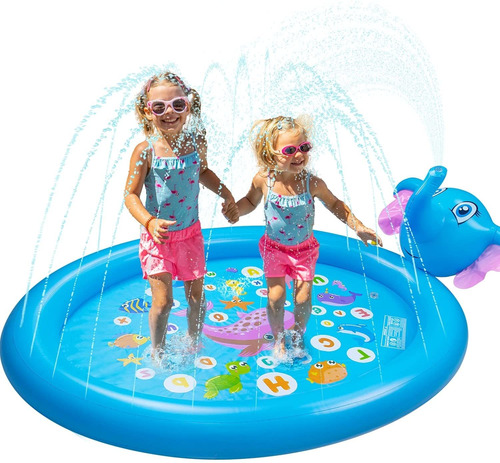 Kiddie Toddler Pool Baby Splash Pad Para Niños Pequeñ...