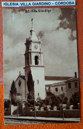 Antigua Postal De La Iglesia De Villa Giardino Córdoba 