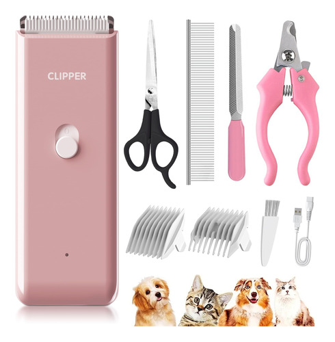 Kit De Peluqueria Canina. Cortadora De Pelo Bajo Ruido