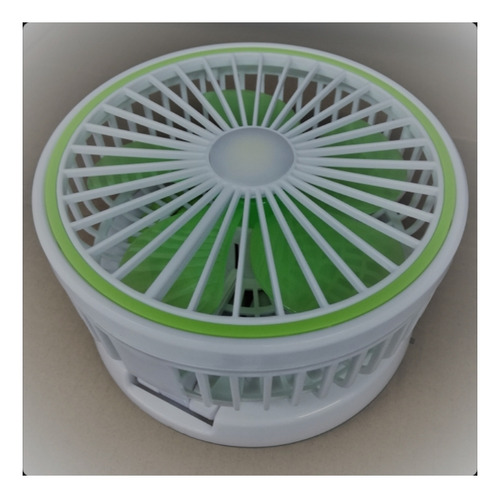 Mini Ventilador Portatil Recargable Con Linterna