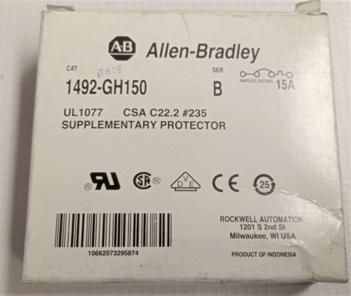 Allen Bradley 1492-gh150 Protector Suplementario 15 A.