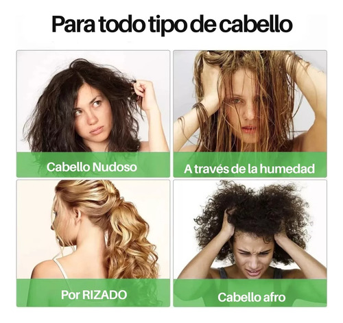 Cepillo Para Cabello Masajeador Desenredar Rizado Mujeres